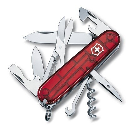 Victorinox Climber - transparent red