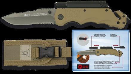 Folding tactical knife with sheath RUI-K25 TACTICAL