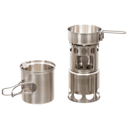 MFH Travel stainless steel cooking set