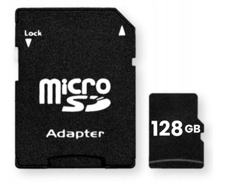 microSDXC 128GB UHS-I U3 A2 V30 Class 10 + SD адаптер