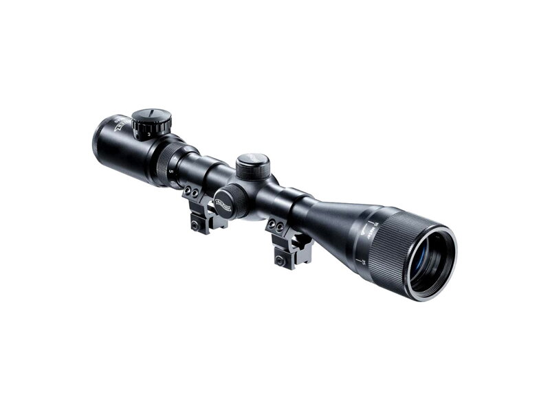 Umarex 3-9x40 FI rifle scope, illuminated, mounted (11mm)
