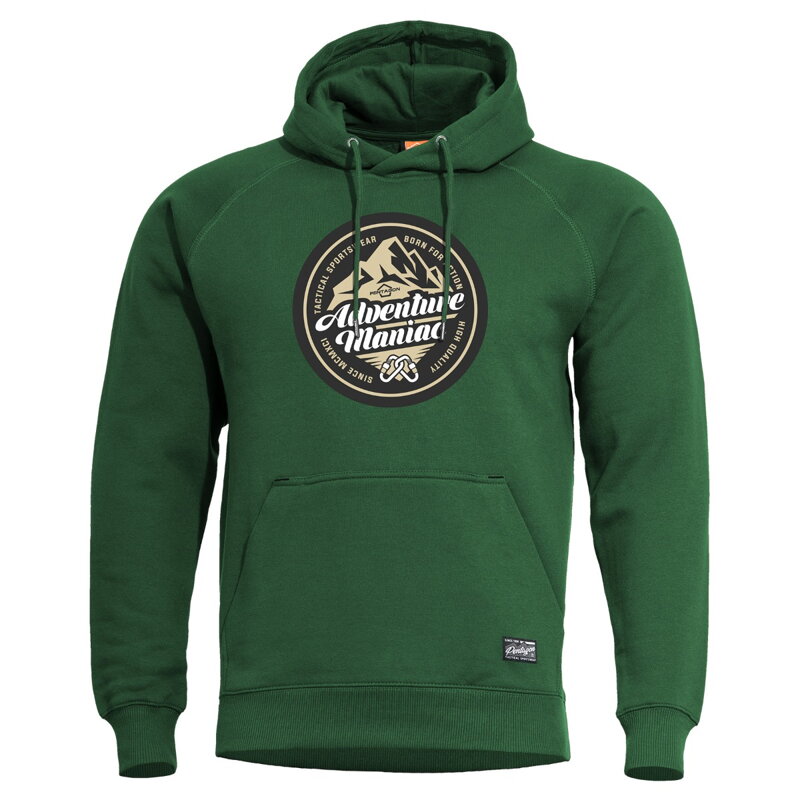 PENTAGON "Adventure Maniac" hoodie - springbok green