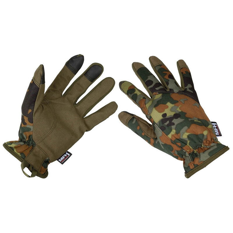 Lightweight MFH BW camo flecktarn gloves