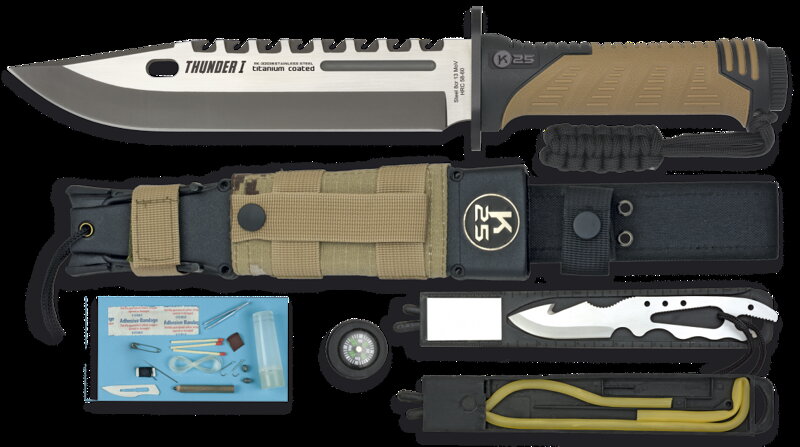Tactical knife - dagger with sheath RUI-K25 THUNDER I