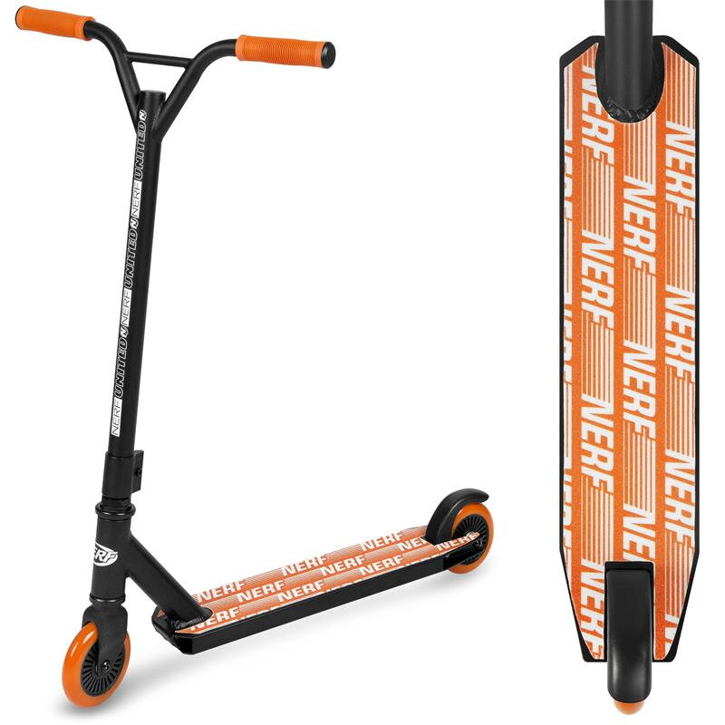 Spokey HASBRO STRIKE Freestyle scooter, wheels 100 mm, NERF, black-orange