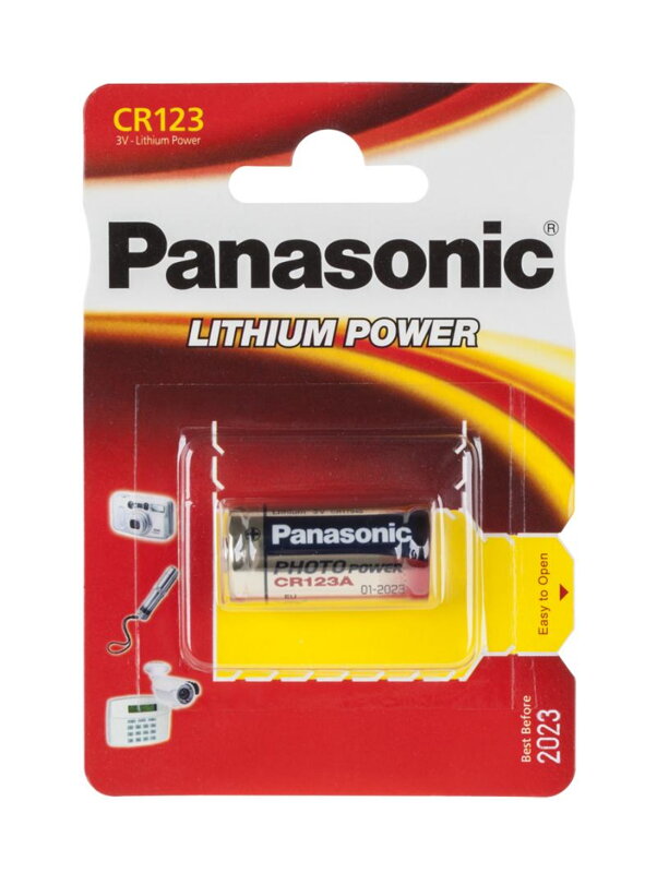 PANASONIC CR123 batéria 1ks PANASONIC CR123 batéria 1ks